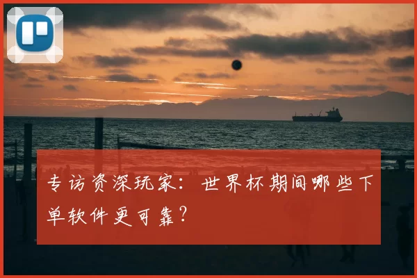 专访资深玩家:世界杯期间哪些下单软件更可靠?