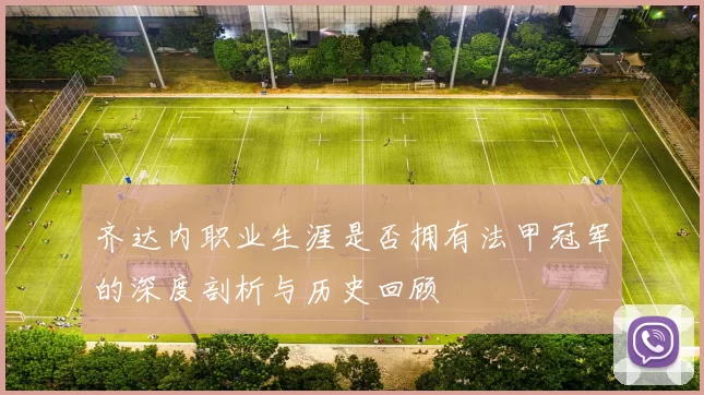 齐达内职业生涯是否拥有法甲冠军的深度剖析与历史回顾